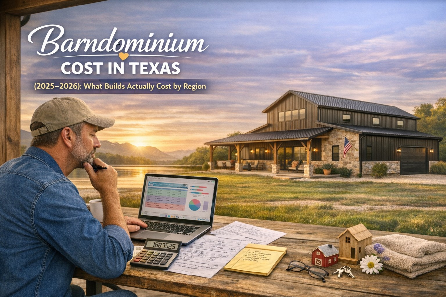 barndominium cost in texas 2025 2026 by region