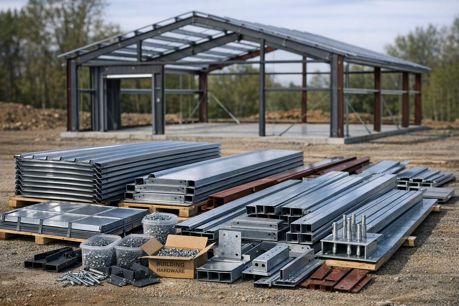 steel building kit for barndominium